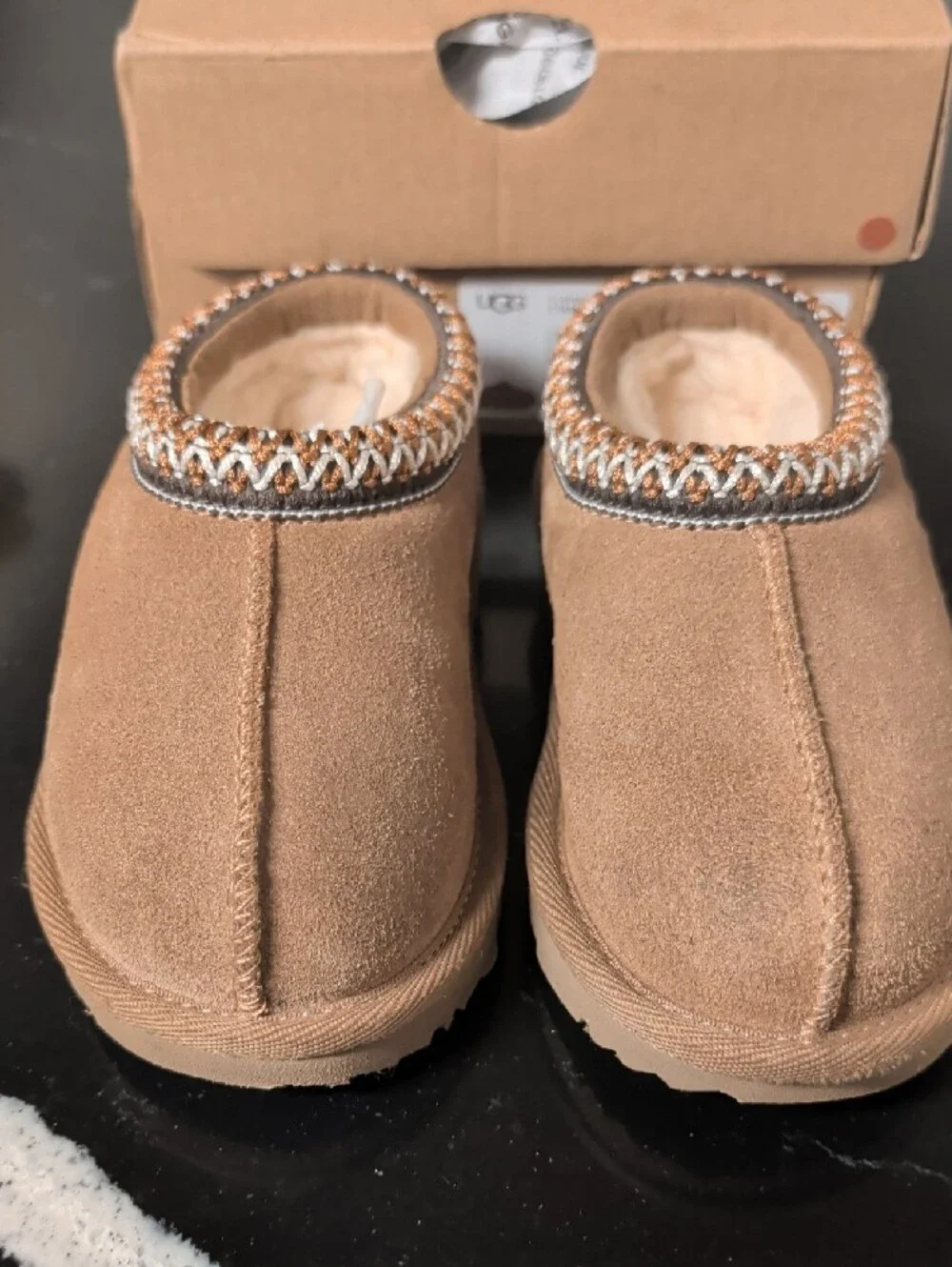 UGG Tasman II Toddler Suede Slip-On Cozy Mules Size 7 Like New/Box